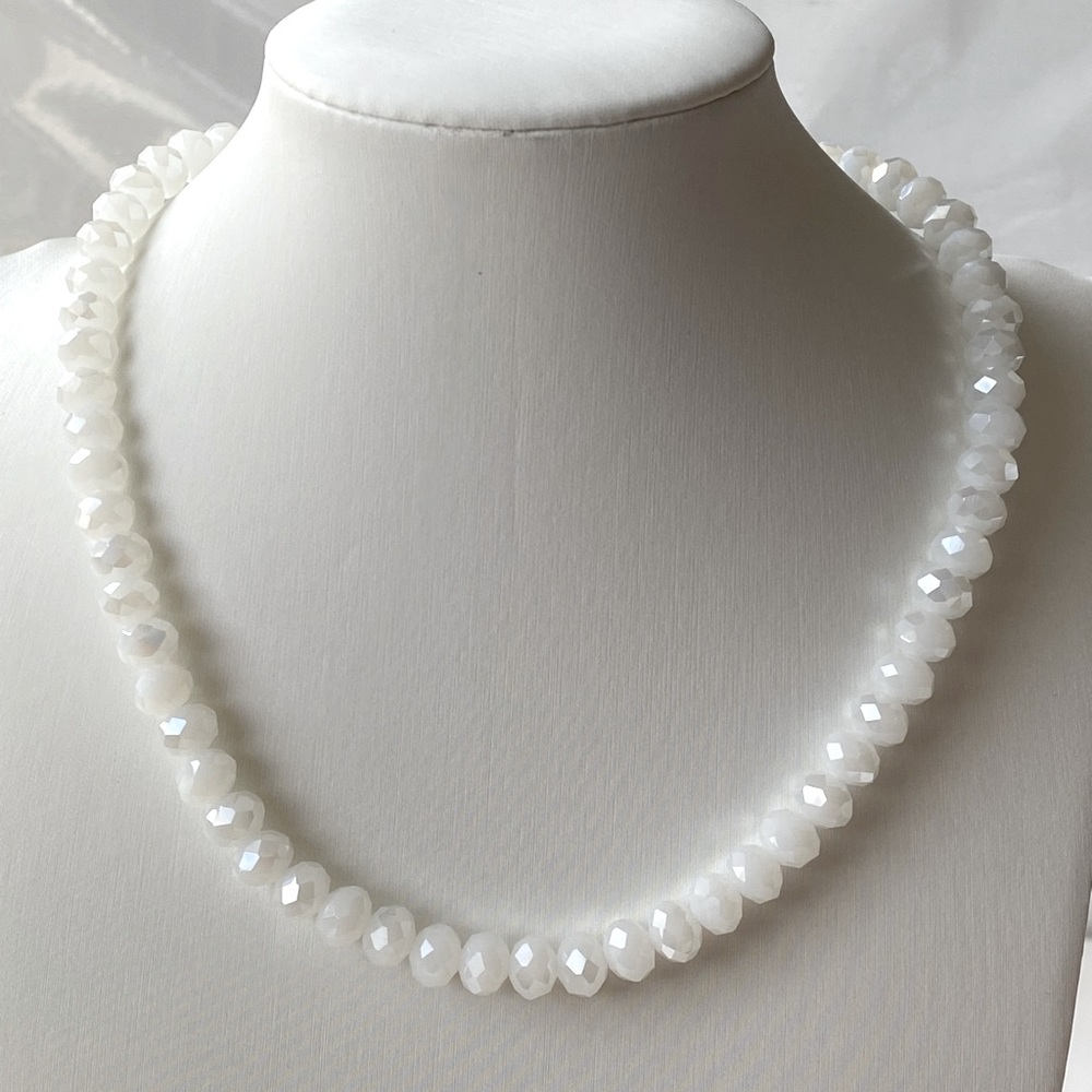 White crystal necklace